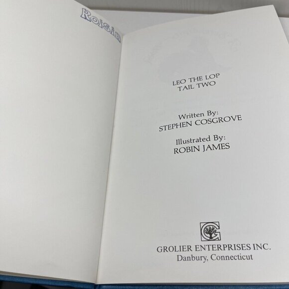Vtge Serendipity Hardcover Books Leo The Lop Tail & Two Trapper Stephen Cosgrove - Picture 12 of 16